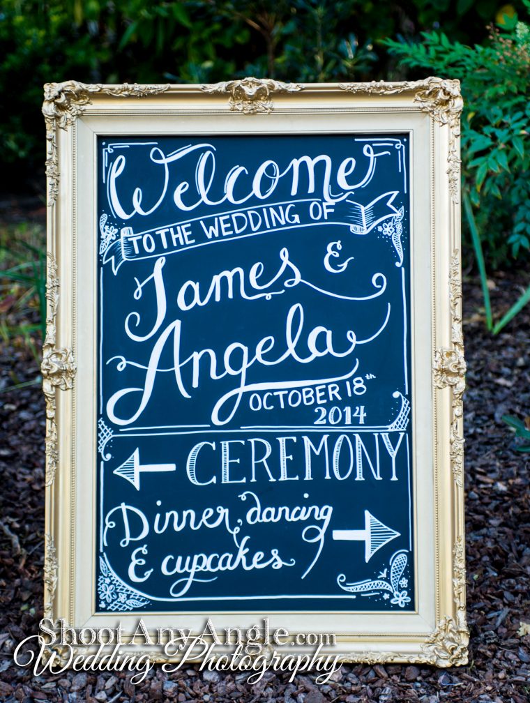 This beautiful (and huge!) sign was made for us on our wedding day.  We'll hang it in our home for years to come! http://ShootAnyAngle.com/weddings/